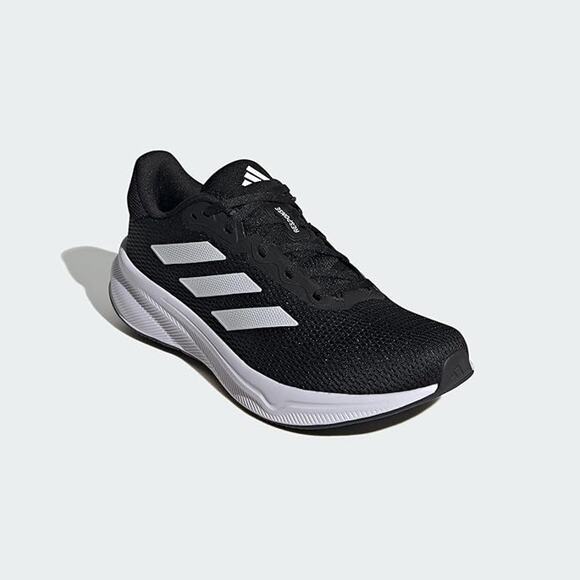 NWT adidas Men\'s Response Running Sneaker, Black/White/Black, 12.5 main image 5